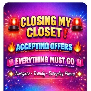 Closet closing everything must go